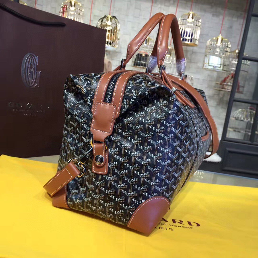 Goyard Travel 55 Bag Brown/Red For Women 21.6in/55cm BOEING055TY51CL51P