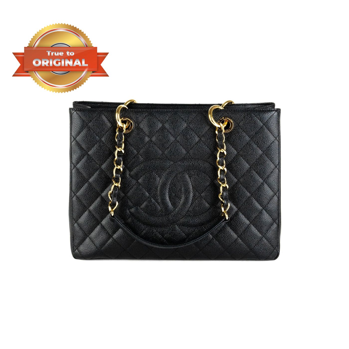 True to ORIGINAL Chanel Classic Tote Bag Black For Women 13.3in 34cm DAAXIO.US
